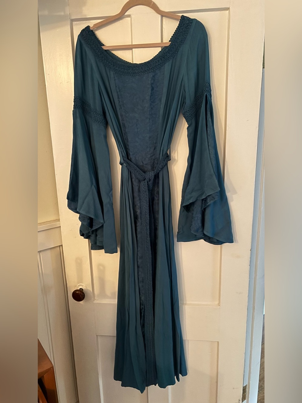 Holy Clothing Eowyn Maxi Renaissance Medieval Cosplay Ren Faire Corset Dress - Picture 2 of 8
